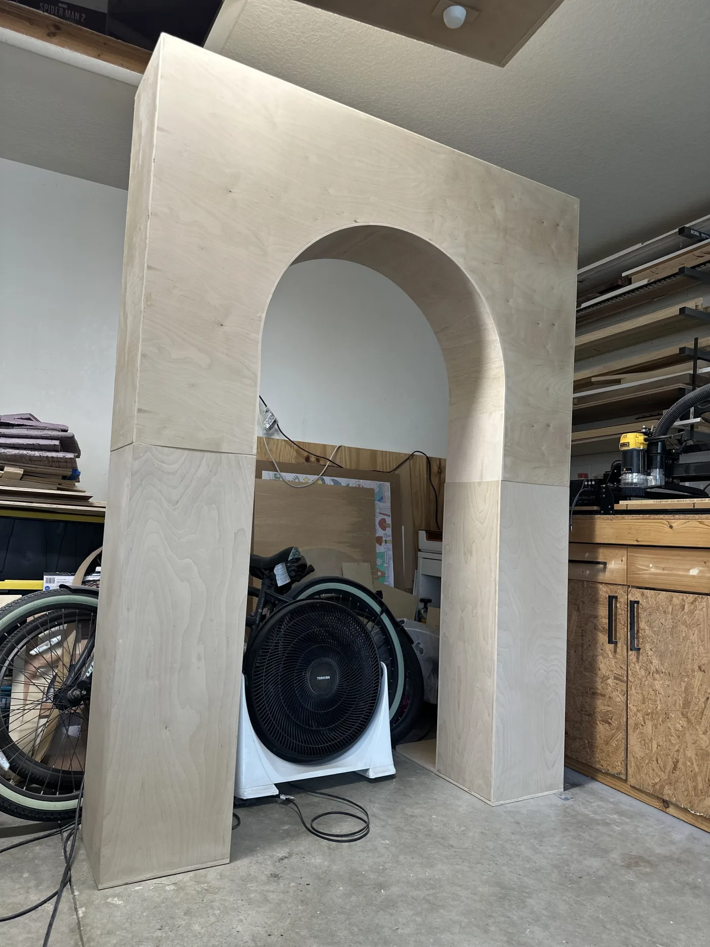 Squared outside, arched inside
