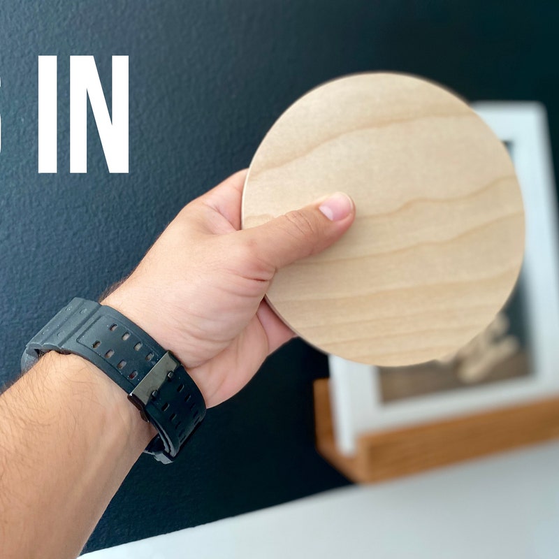 6" Birch Plywood Circle: 1/2" Thick DIY Wood Round