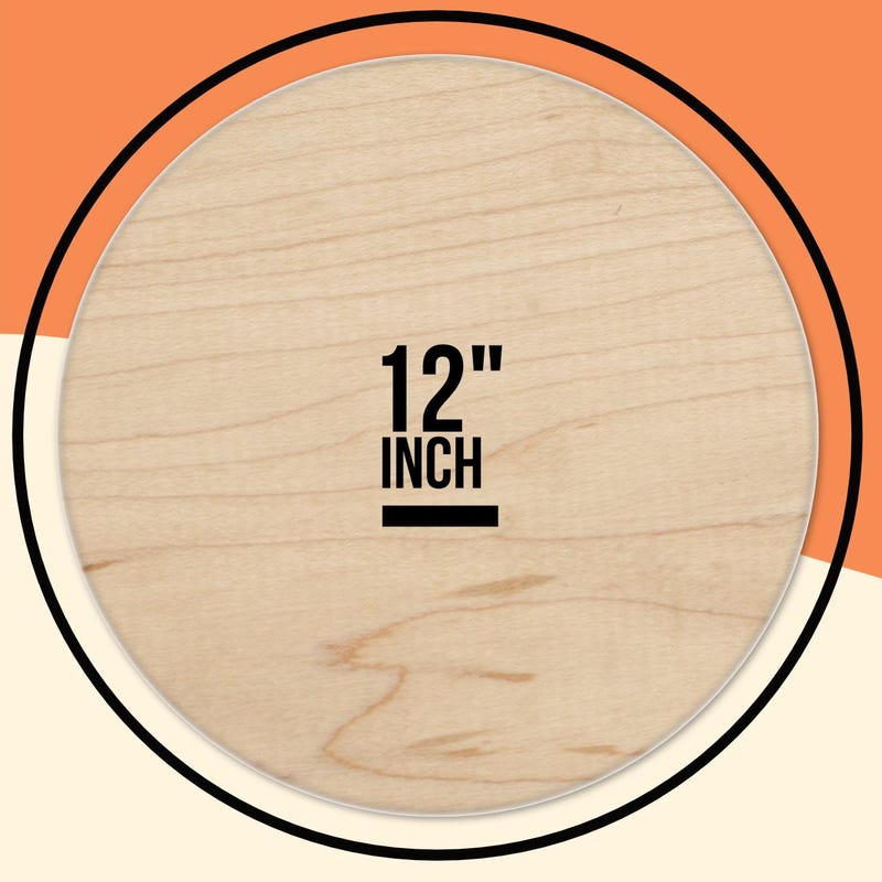 12" Birch Plywood Circle: 1/2" Thick - DIY Wood Round