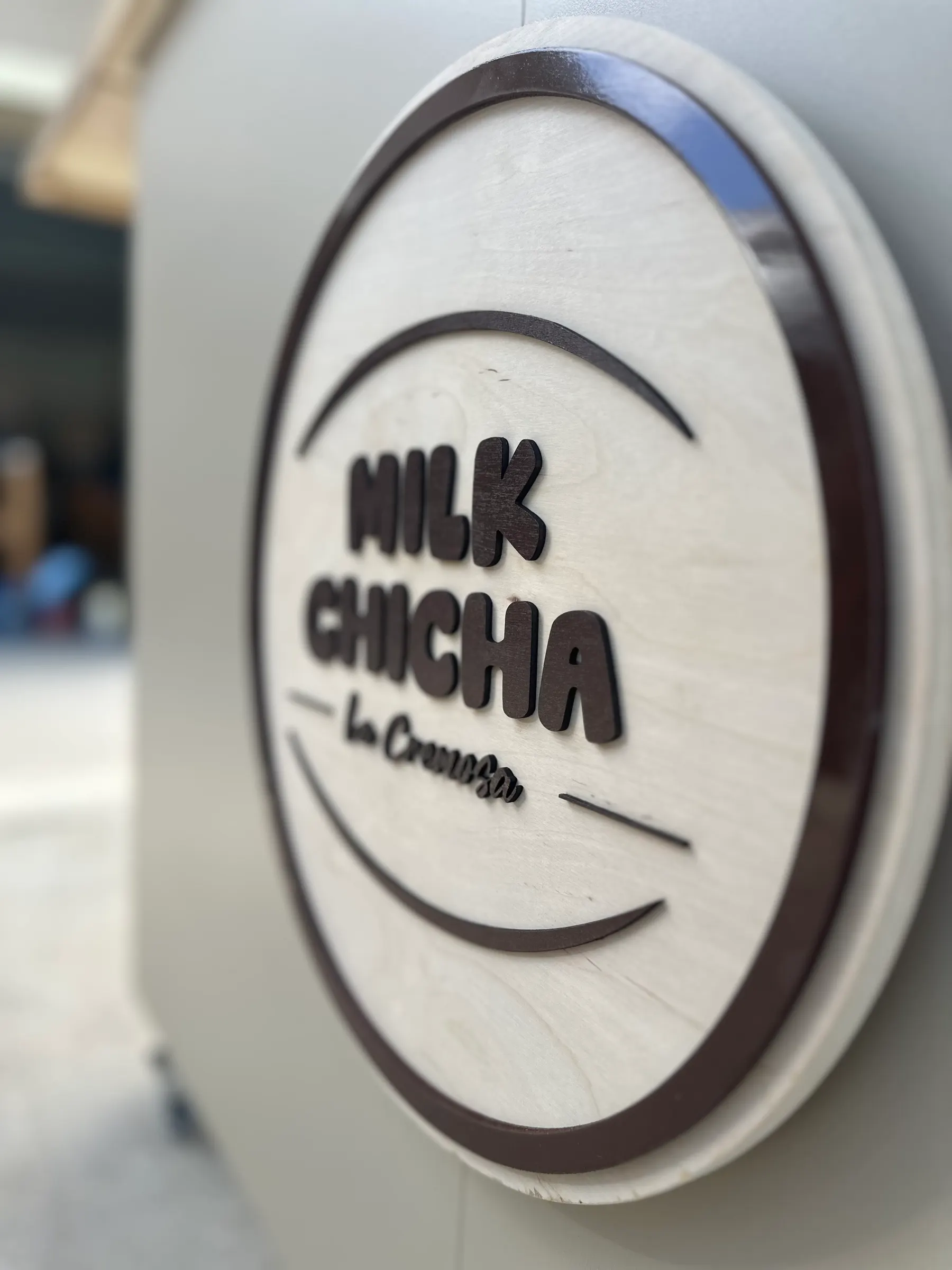 Custom logo sign added to a mobile cart